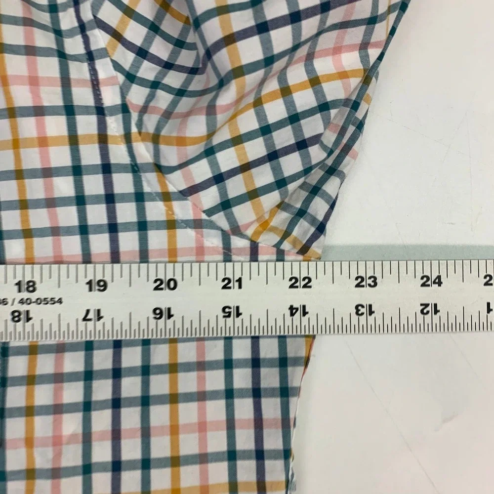 J Crew Slim Fit Long Sleeve Slim Untucked Button Down Shirt Plaid Men Size‎ L